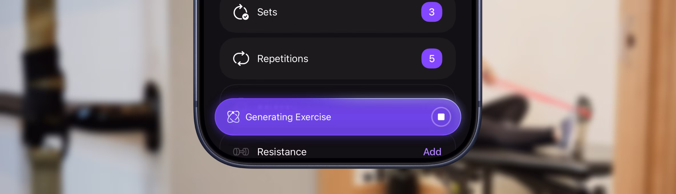 ProperForm AI generating a structured exercise from a session